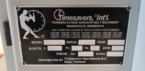 Timesavers Sandingmaster Serie 3300 breedbandschuurmachine