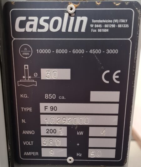 Casolin F90 Freesmachine 3